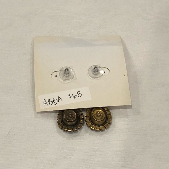 ABBA deep purple crystal earrings - Picture 2 of 3